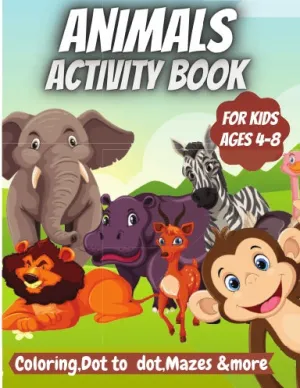 Animals Activity Book For Kids