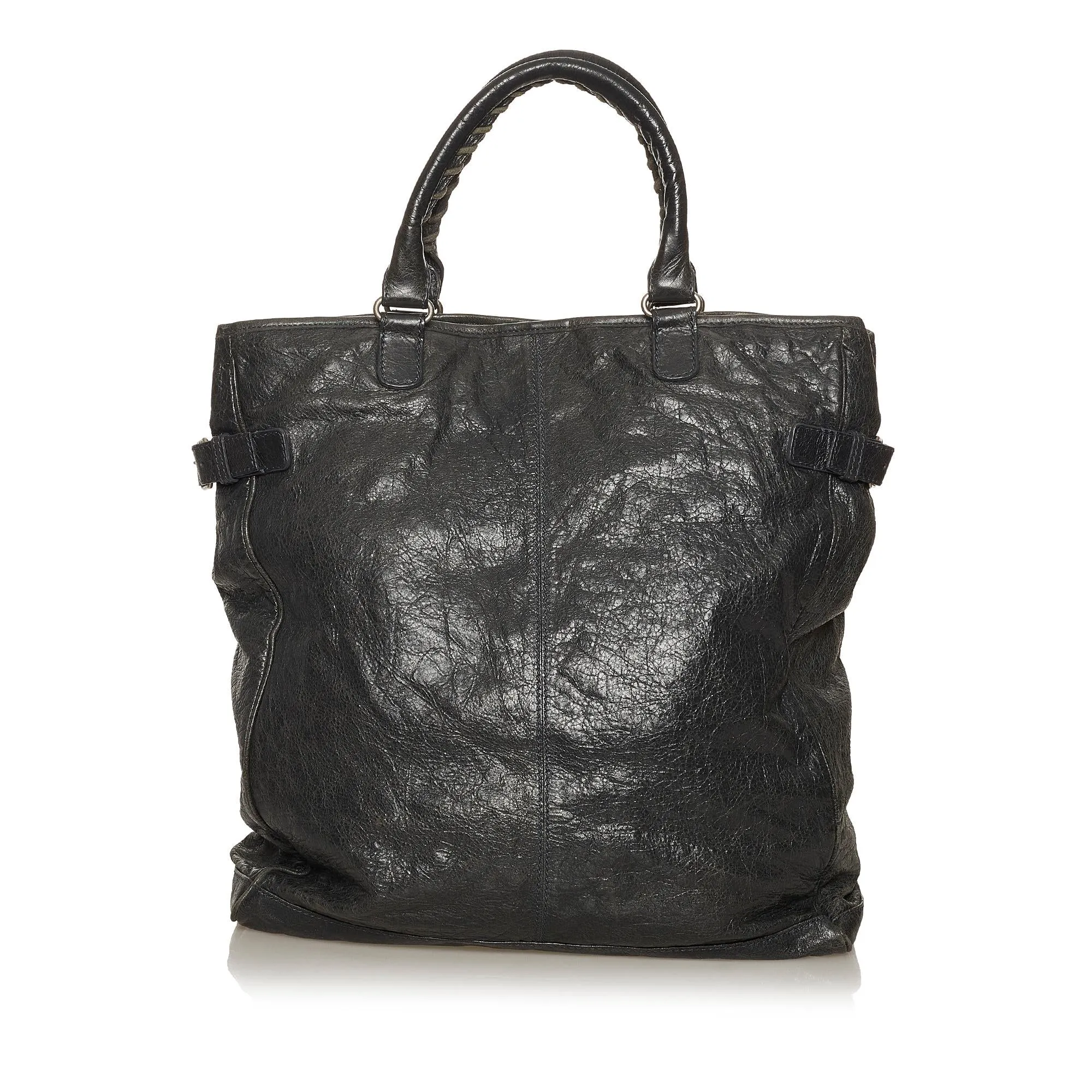 Balenciaga Motocross Hexagon Lambskin Leather Tote Bag (SHG-28781)