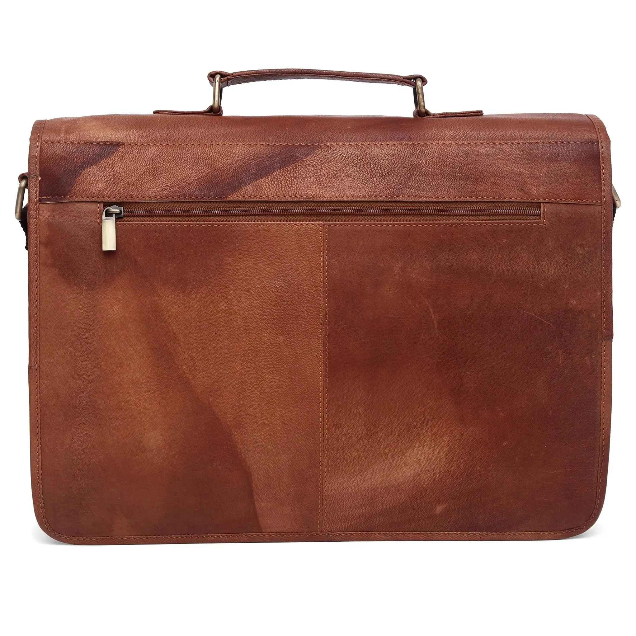 BARNSLEY Leather Laptop Messenger Bag for Men