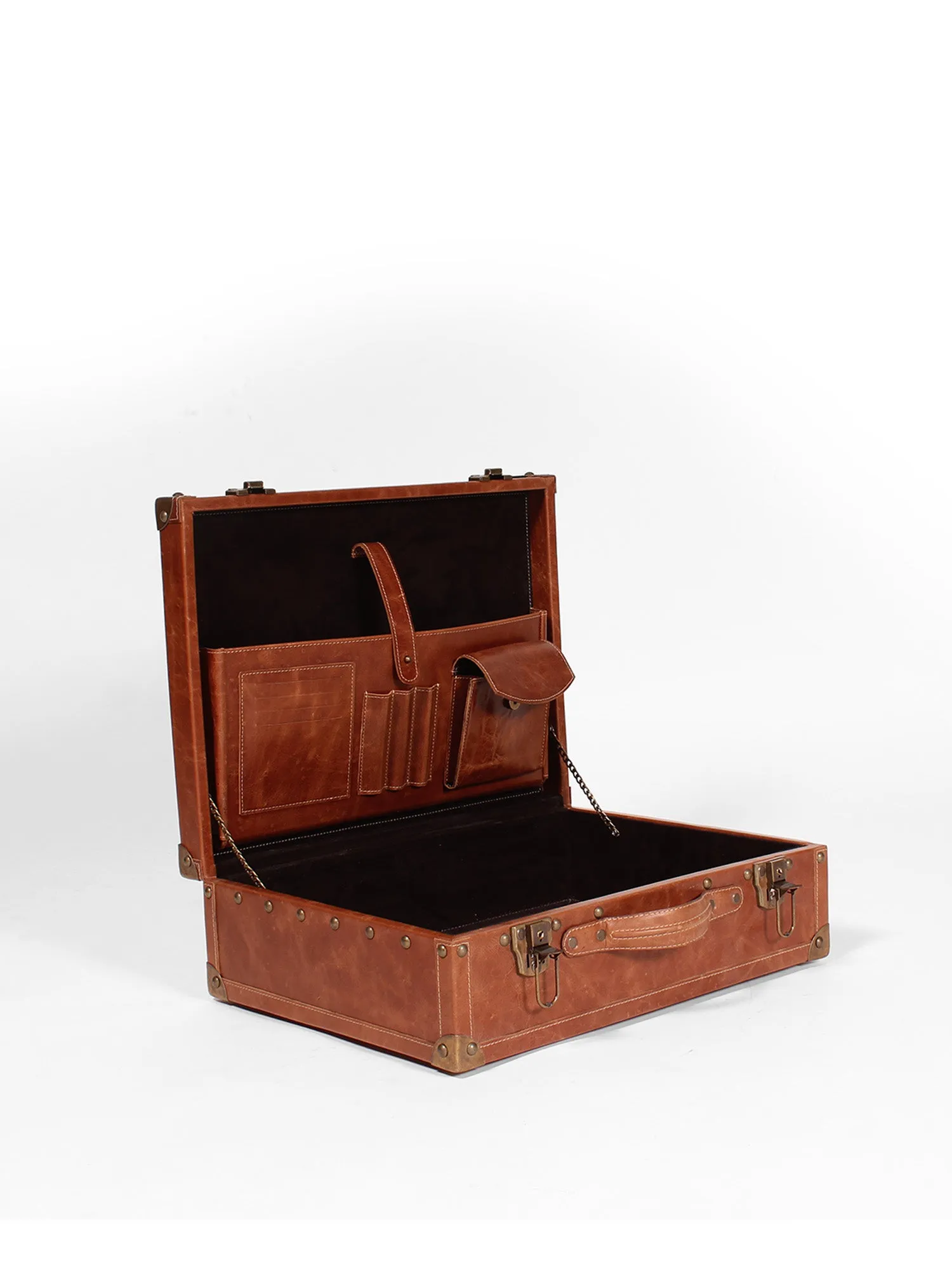 BAXTER - LEATHER  BRIEFCASE