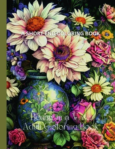 Beauty in a Vase Adult Coloring Book