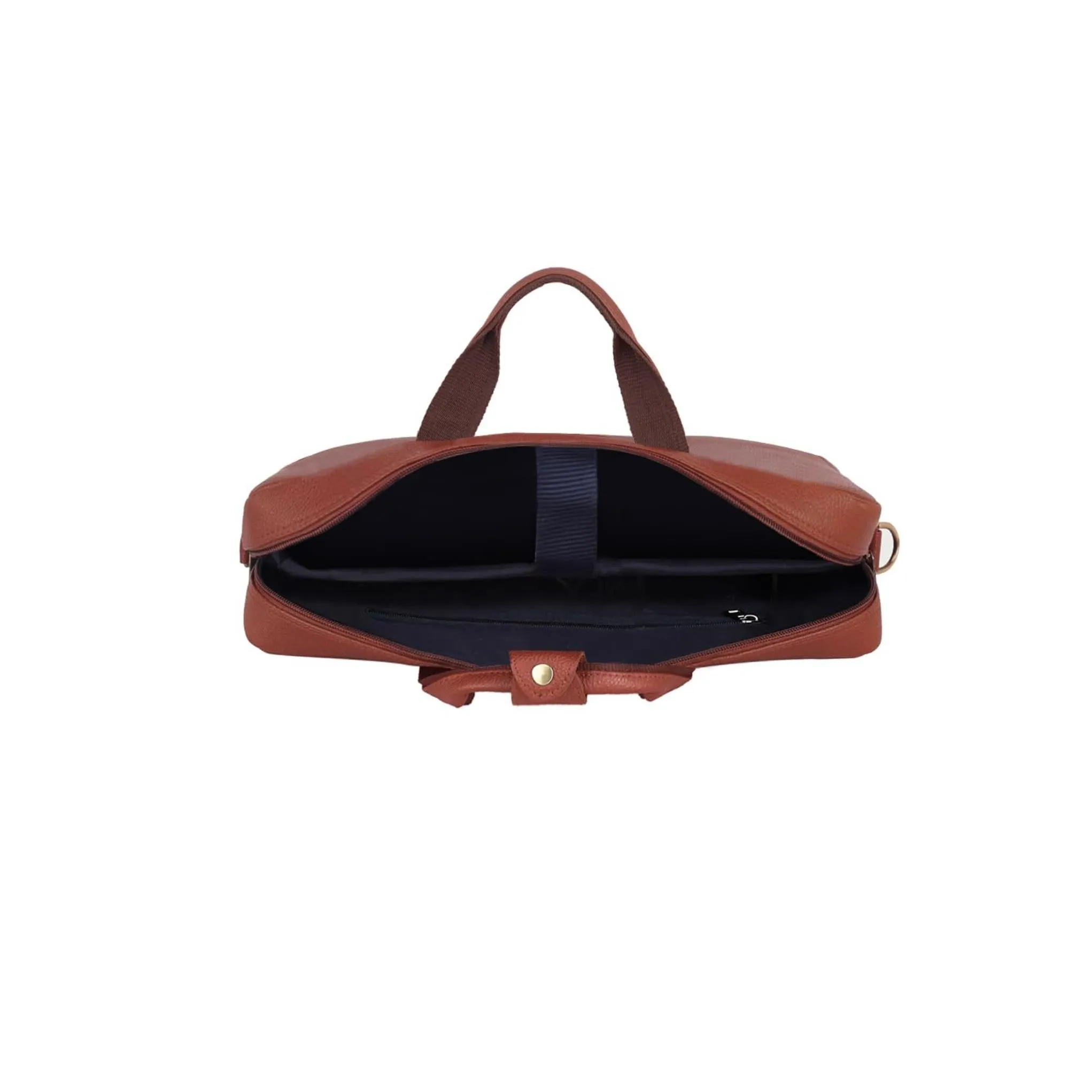 BELGRAVIA Leather Laptop Messenger Bag for Men