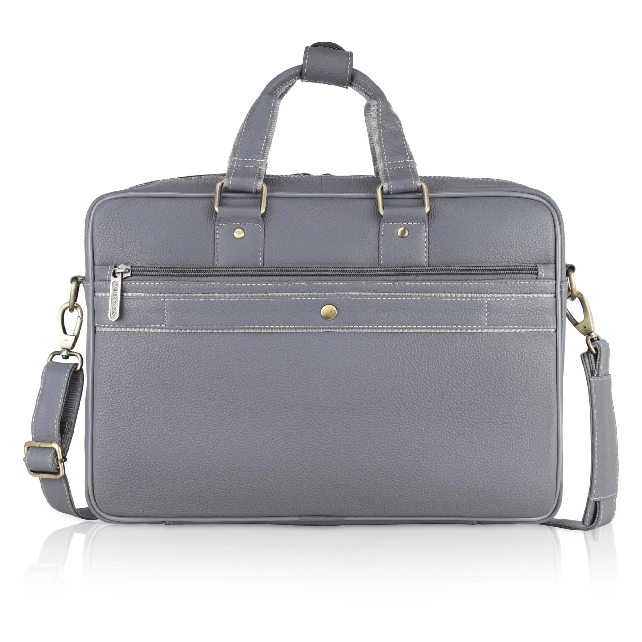 BELGRAVIA Leather Laptop Messenger Bag for Men