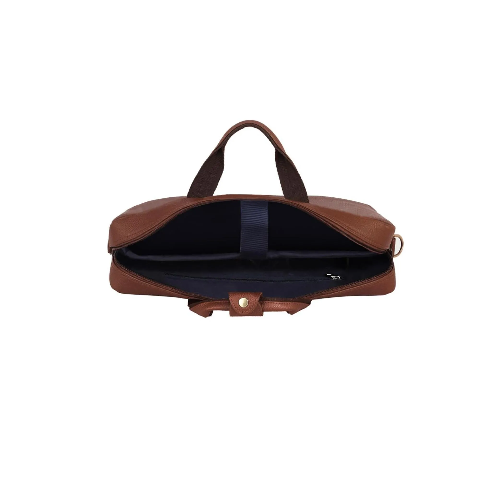 BELGRAVIA Leather Laptop Messenger Bag for Men