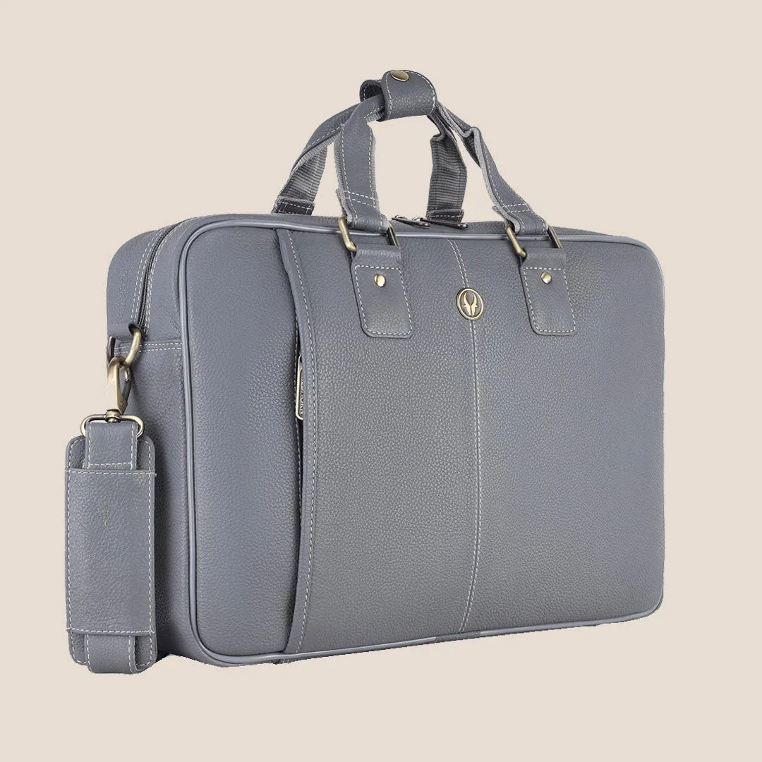 BELGRAVIA Leather Laptop Messenger Bag for Men