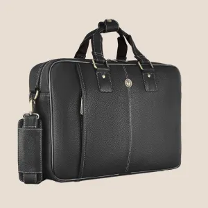 BELGRAVIA Leather Laptop Messenger Bag for Men