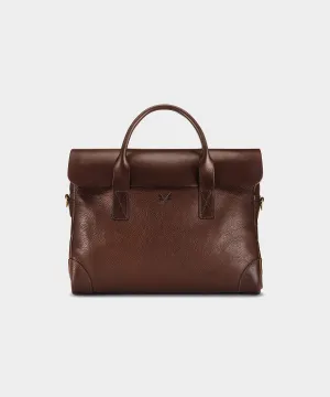 Bennett Winch Leather Brief in Brown