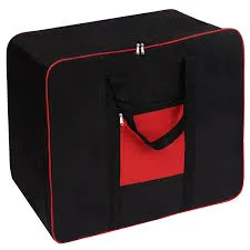 BLACK BAG RED OUTLINE Cloth Bag Black 100 GSM good quality