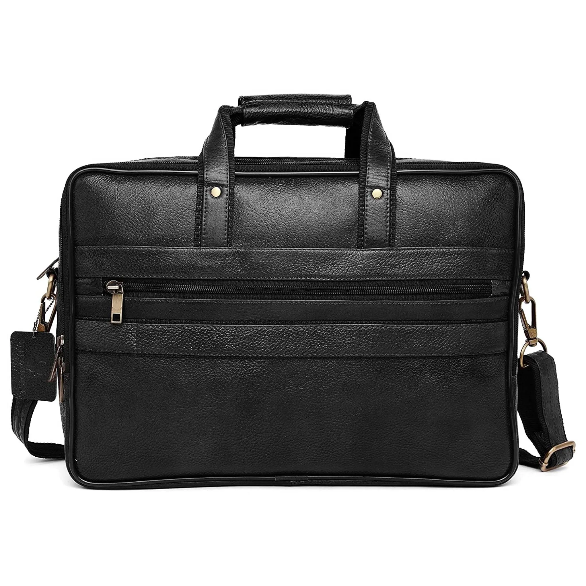 BRADFORD Leather Laptop Messenger Bag for Men