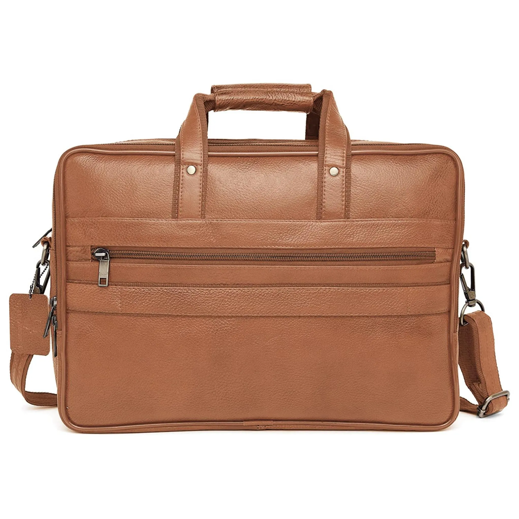 BRADFORD Leather Laptop Messenger Bag for Men