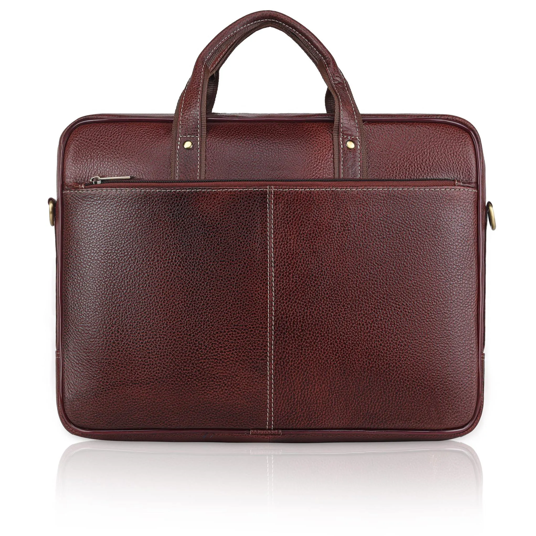 BRISBANE Leather Laptop Messenger Bag for Men