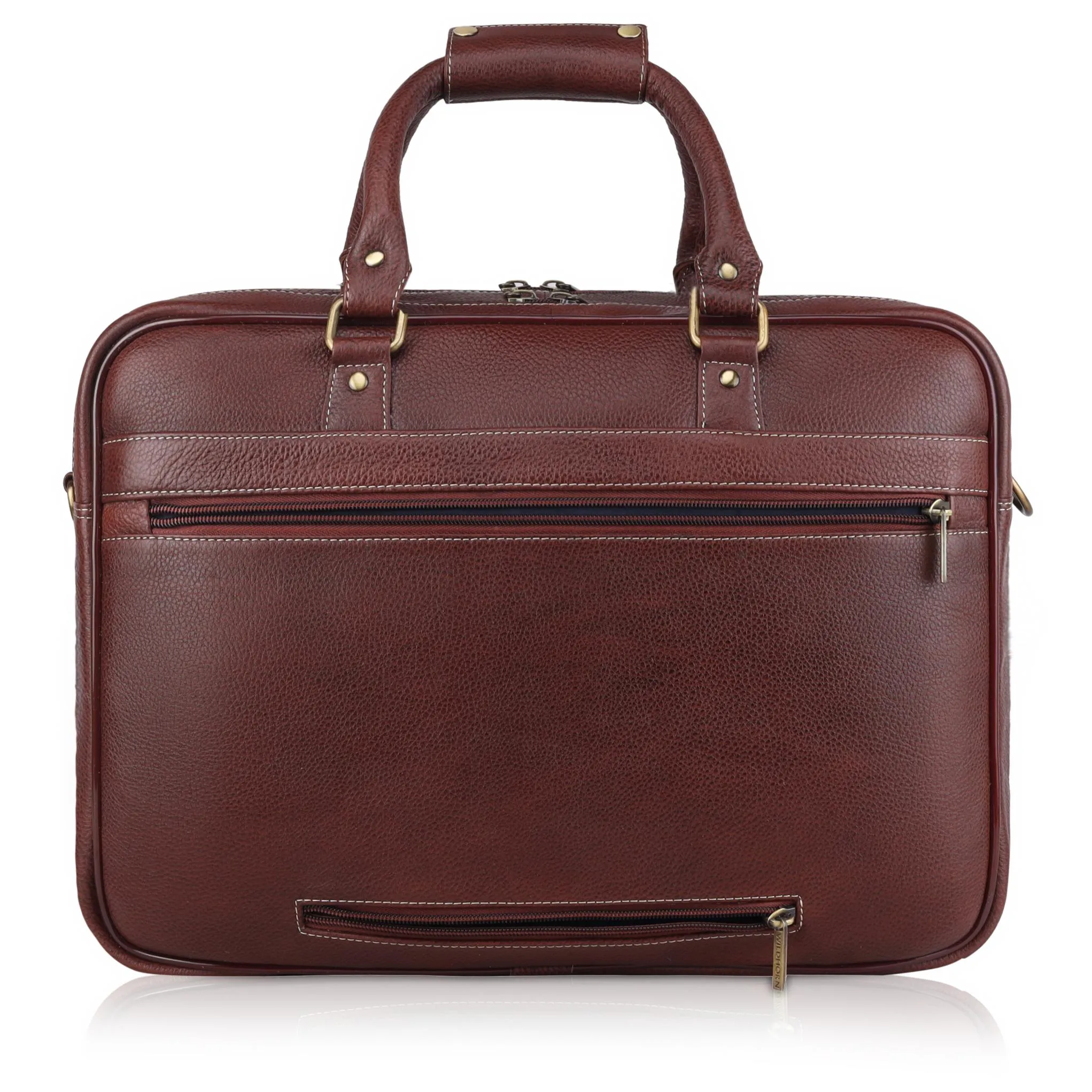 CAMBRIDGE Leather Laptop Messenger Bag for Men