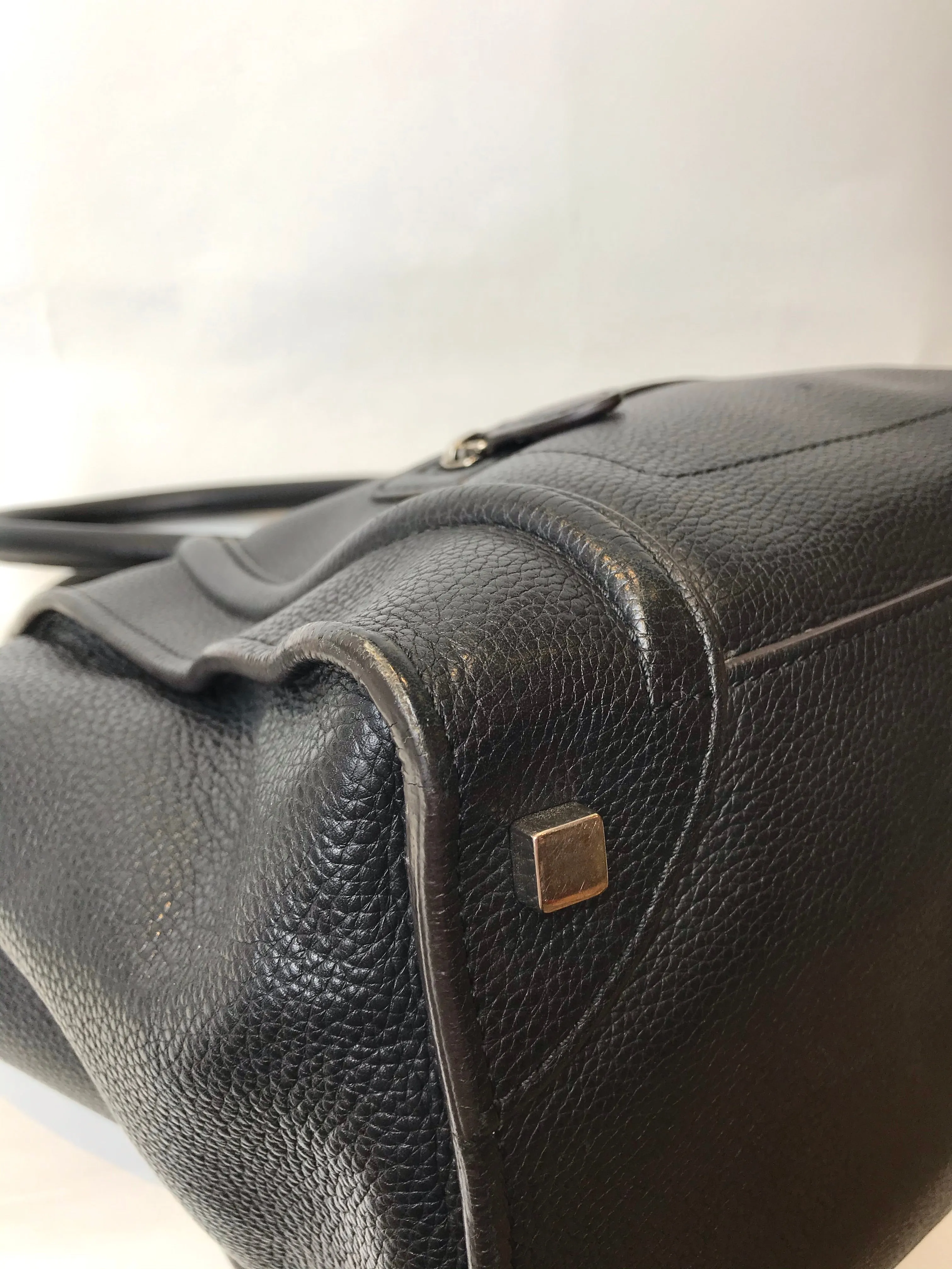 Celine Black Leather “Phantom" Tote