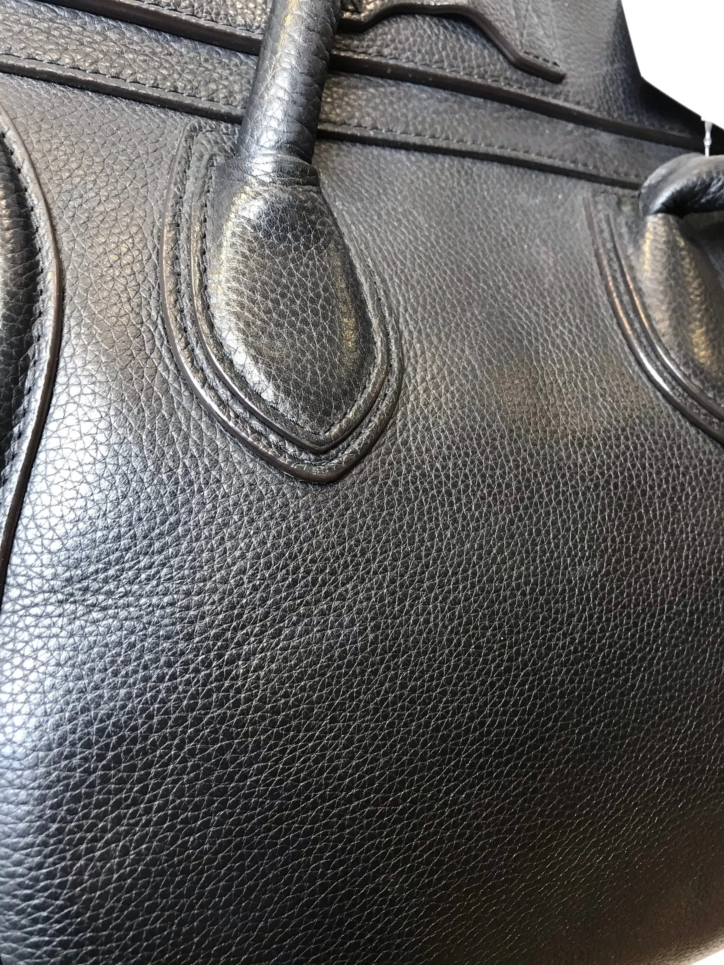 Celine Black Leather “Phantom" Tote