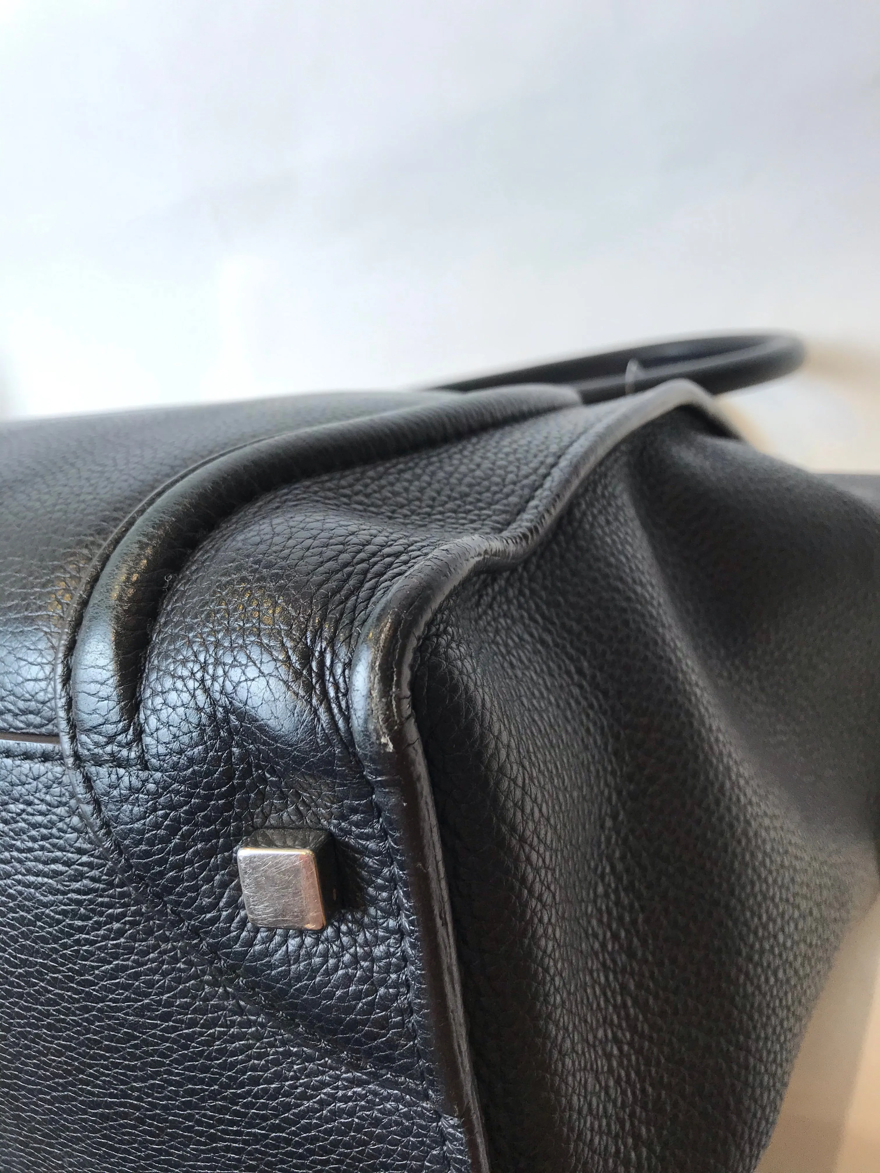 Celine Black Leather “Phantom" Tote