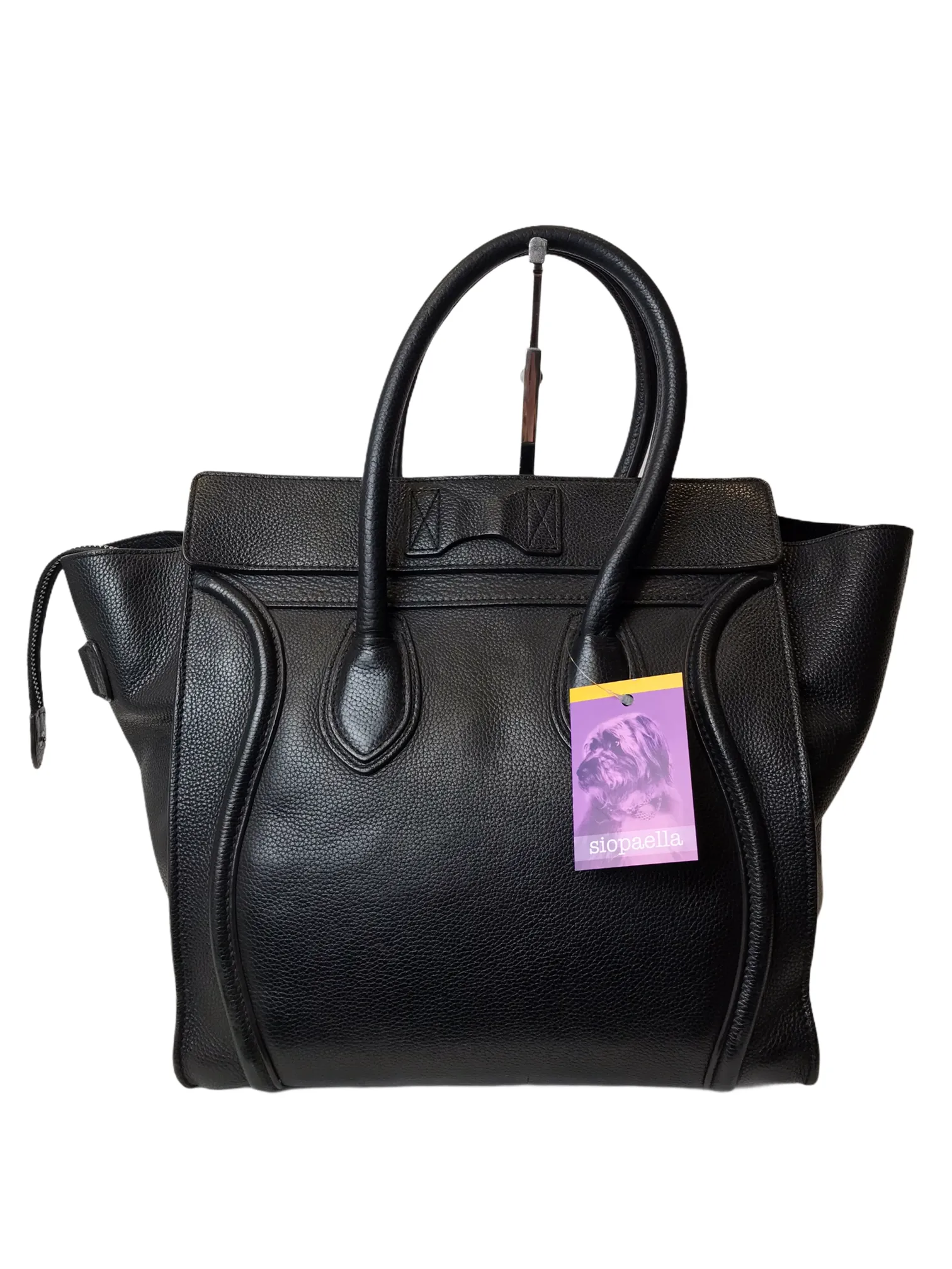 Celine Black Leather “Phantom" Tote