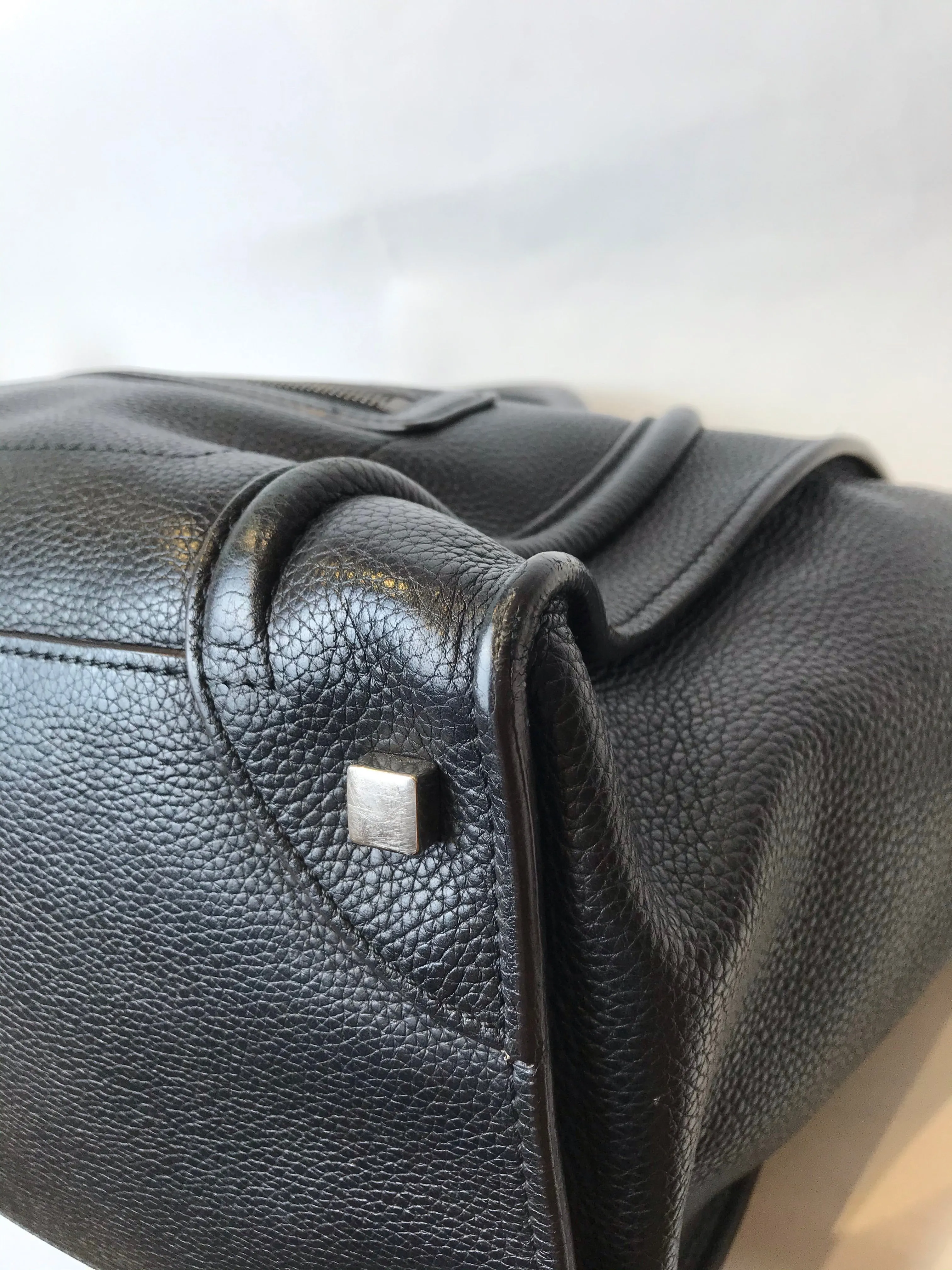 Celine Black Leather “Phantom" Tote