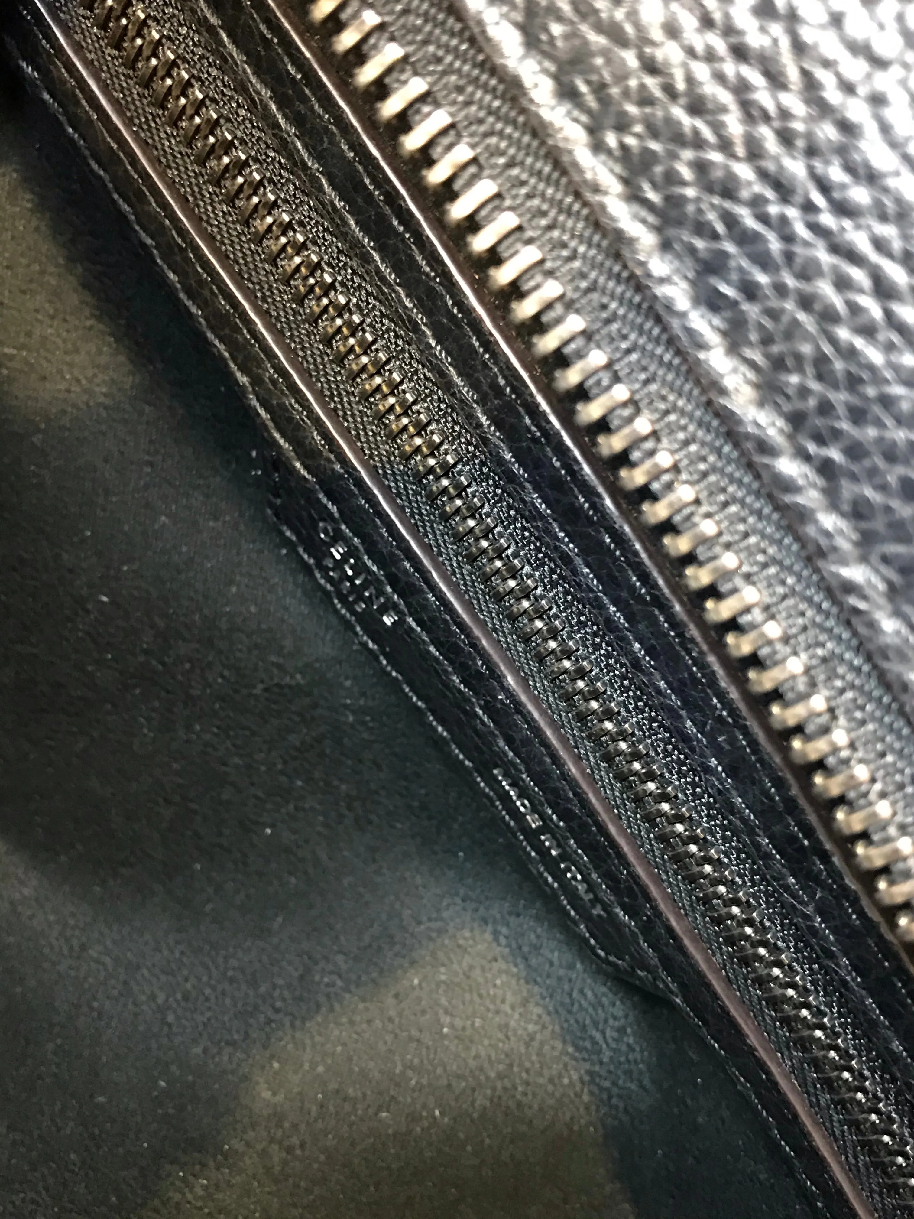 Celine Black Leather “Phantom" Tote