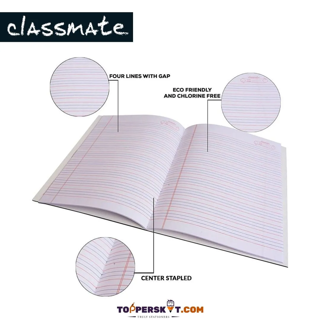 Classmate Four Line Notebook - 120 pages ( 1 Pcs. )