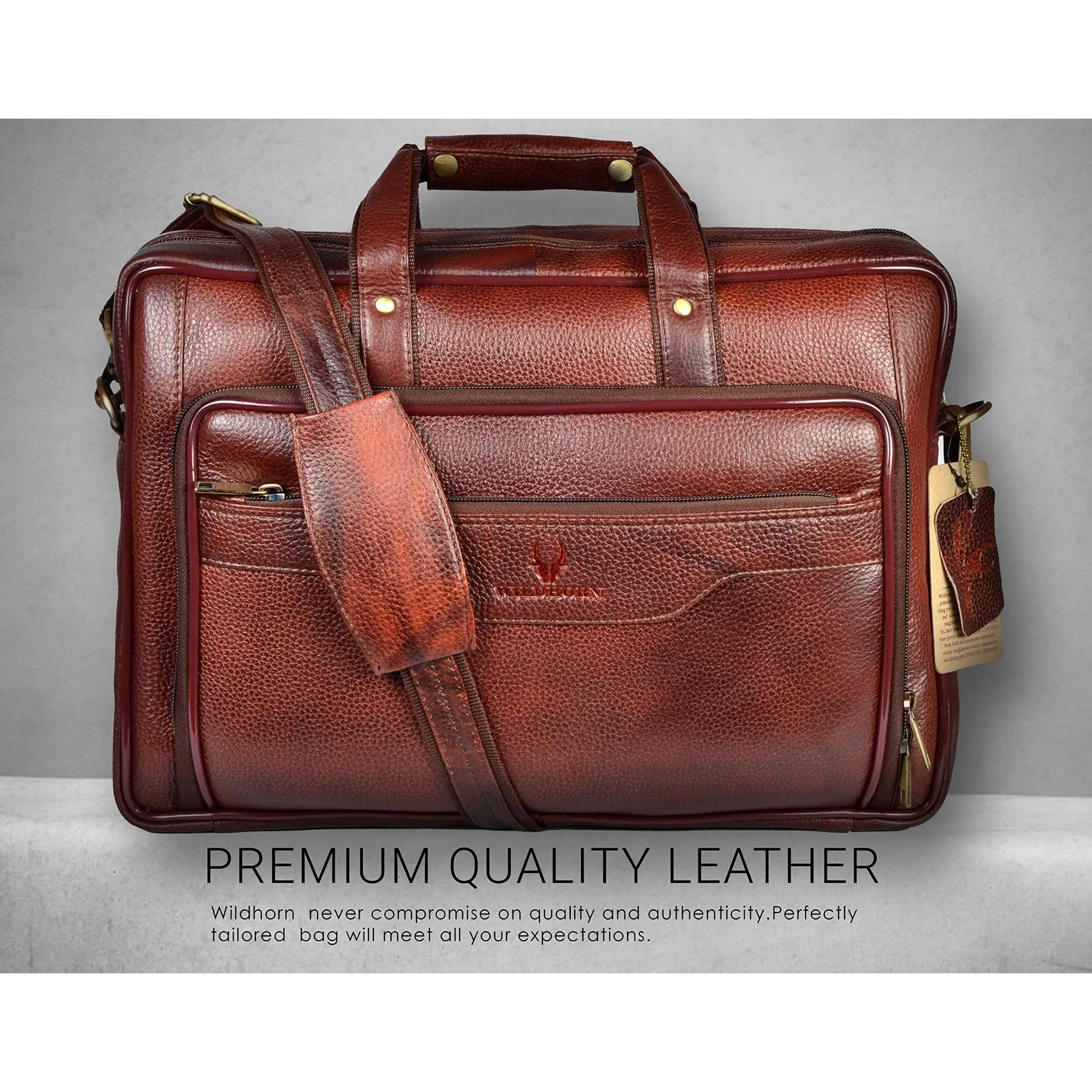 DECLAN Leather Laptop Messenger Bag for Men