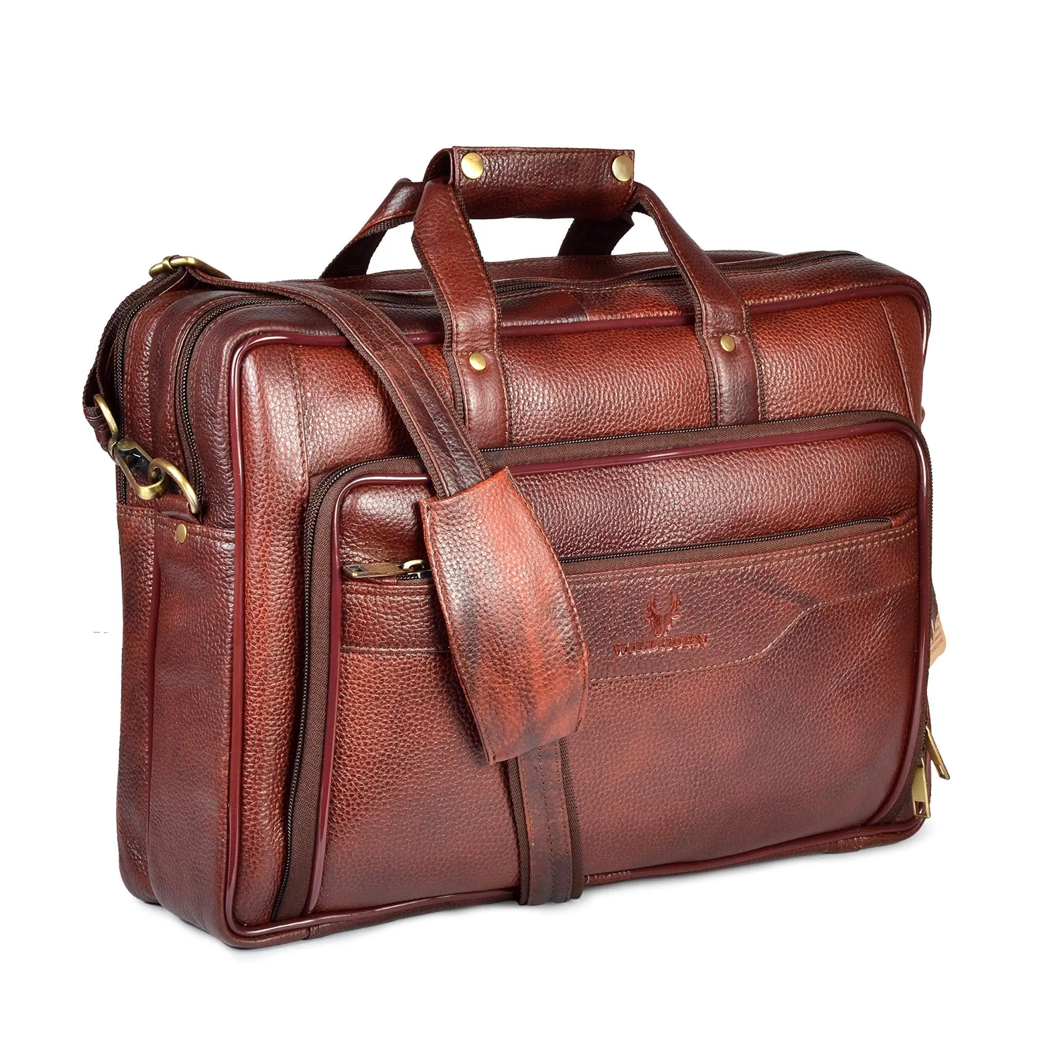 DECLAN Leather Laptop Messenger Bag for Men