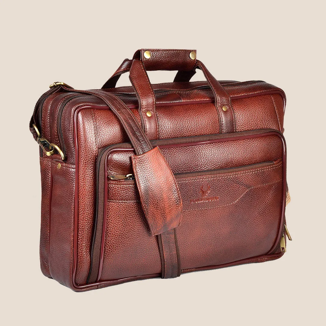 DECLAN Leather Laptop Messenger Bag for Men