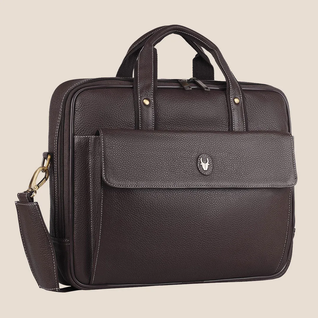 DUCORIUM Leather Laptop Messenger Bag for Men