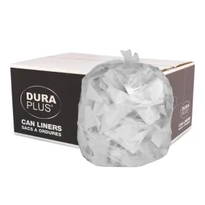 DURA PLUS 57760030 35x50" X-Strong Clear LLDPE Garbage Bags, 100/Case | Denson CFE