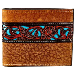 Gem Dandy Men’s Tan Passcase Bi Fold Wallet