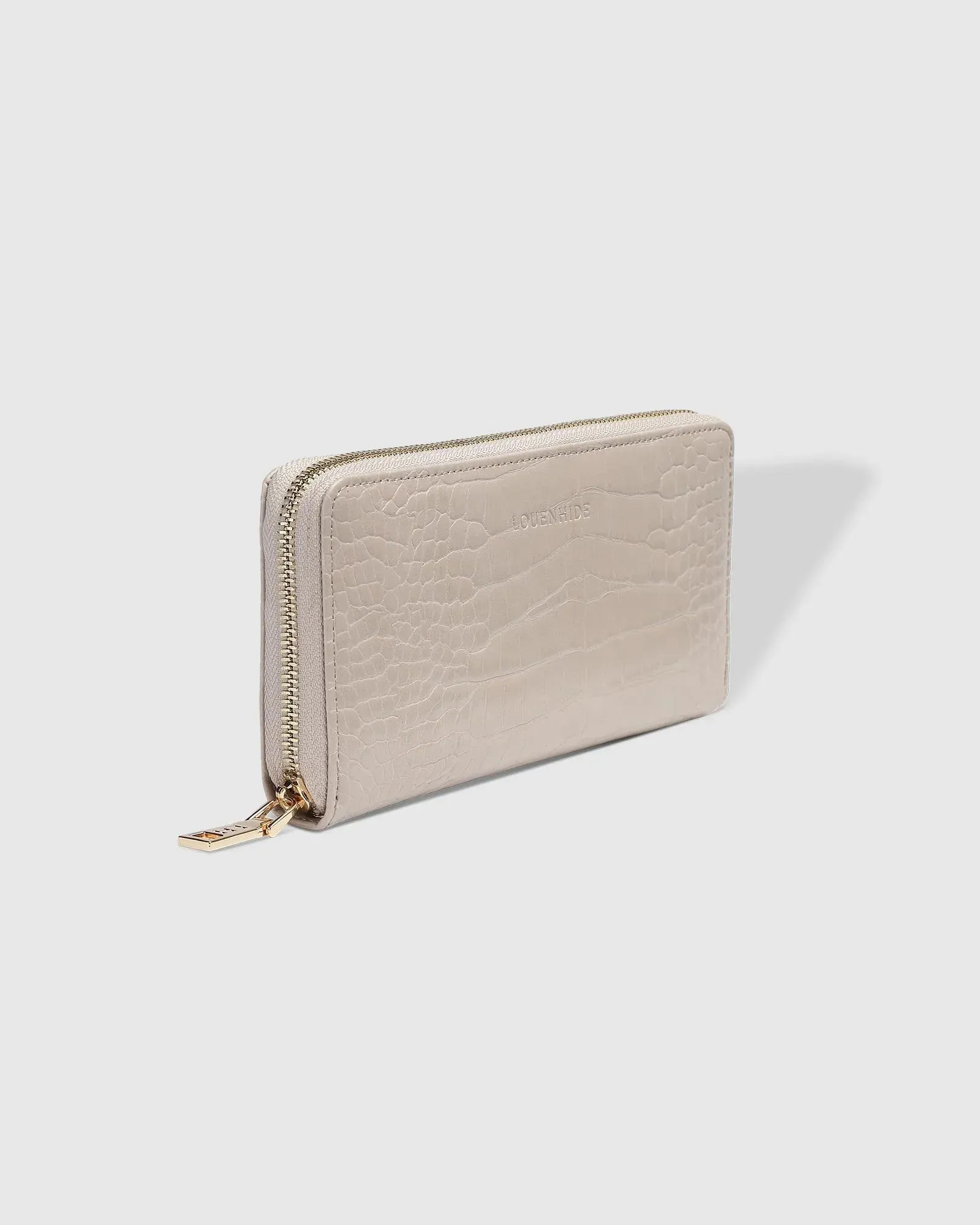 Jessica Wallet Croc Putty