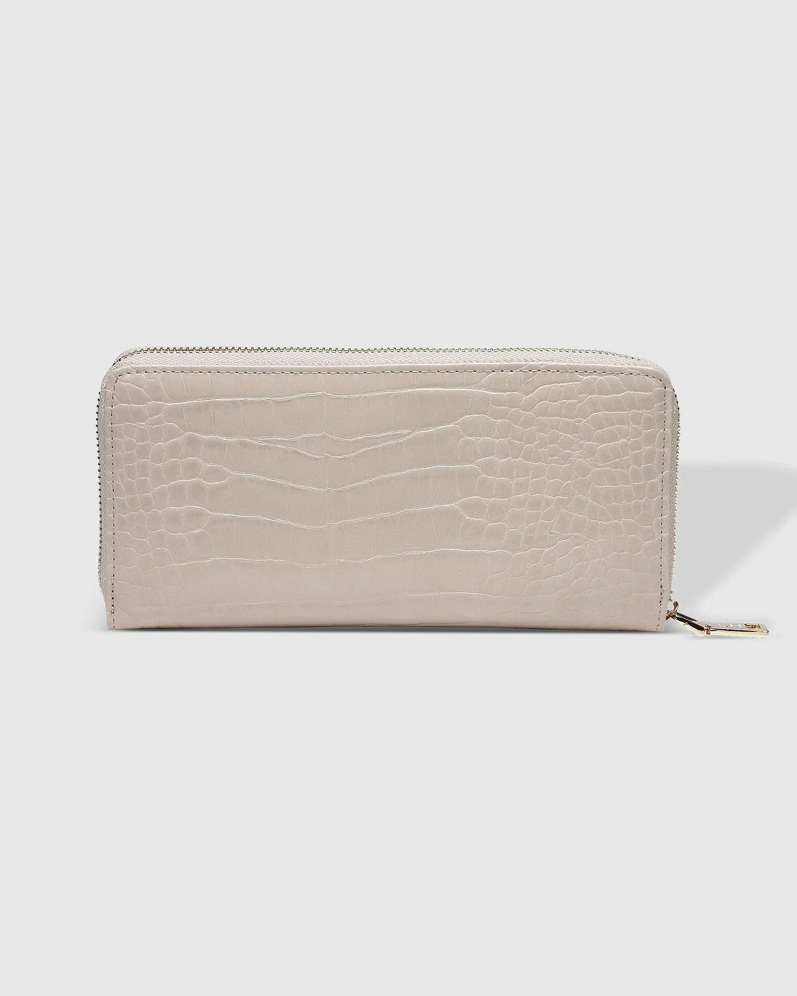 Jessica Wallet Croc Putty