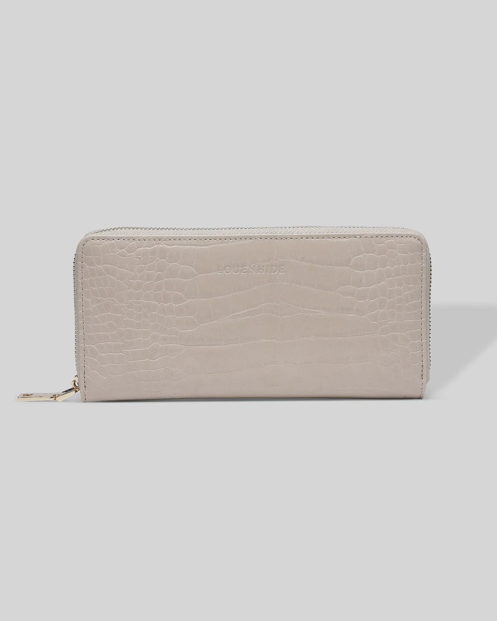 Jessica Wallet Croc Putty