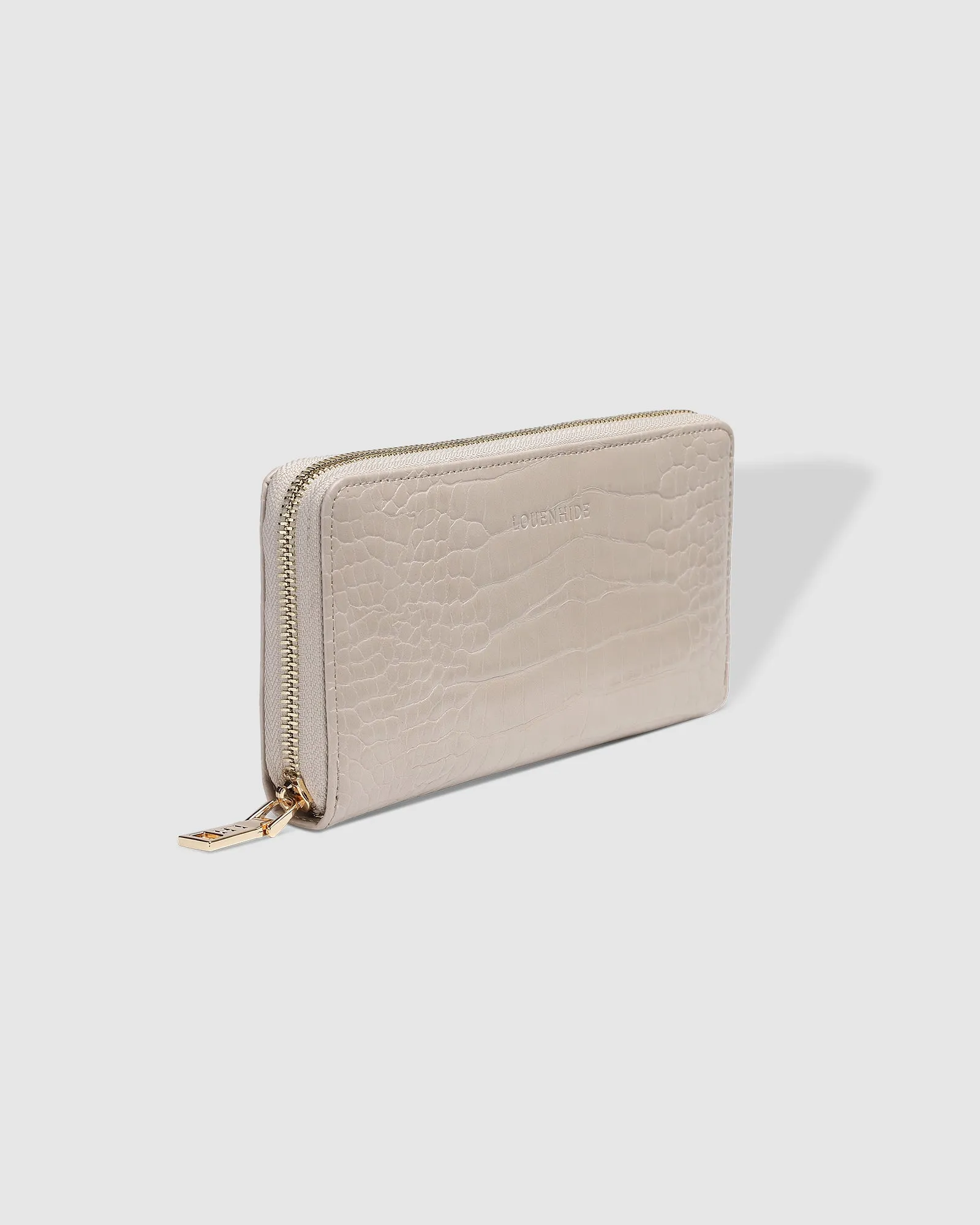 Jessica Wallet Croc Putty