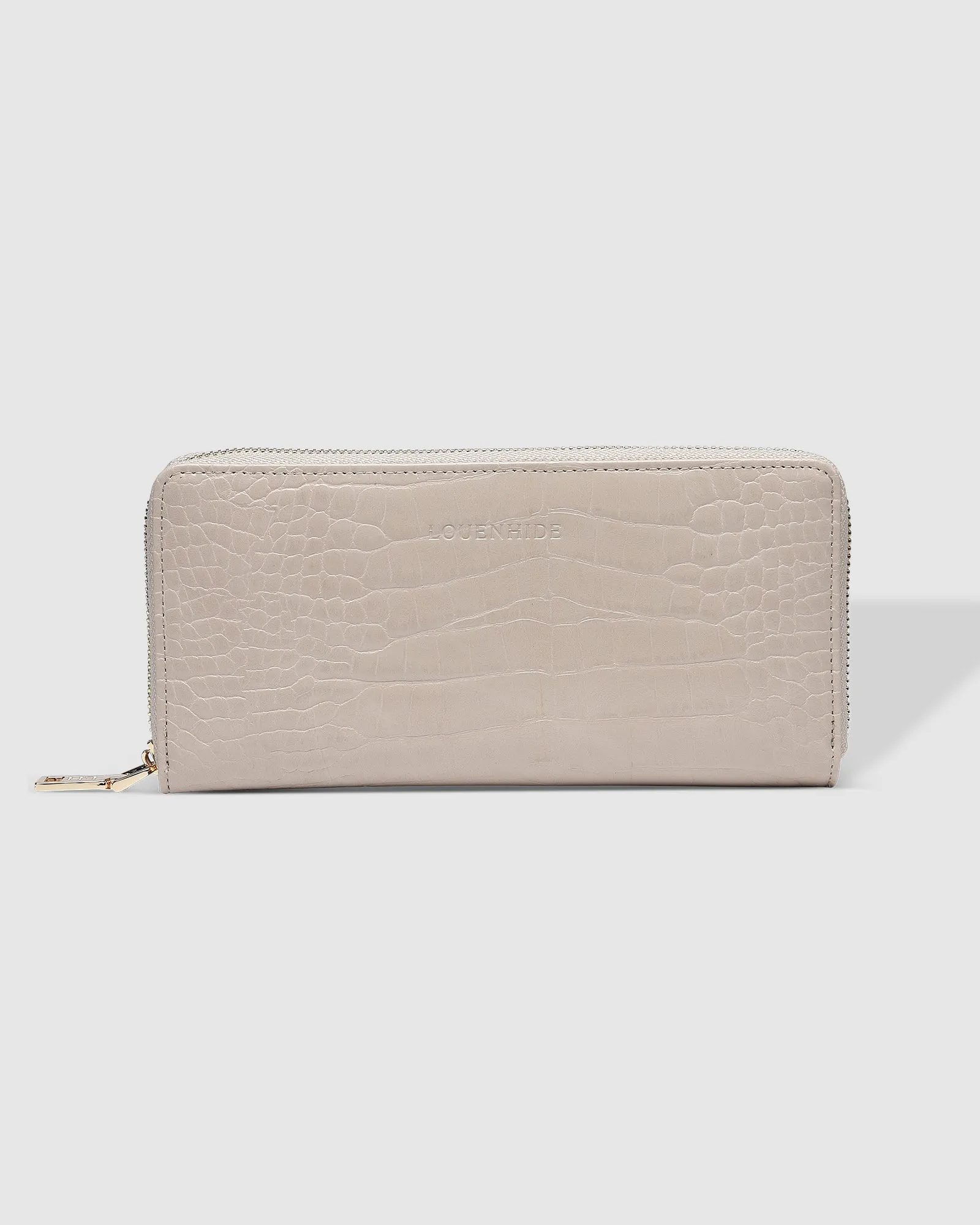 Jessica Wallet Croc Putty