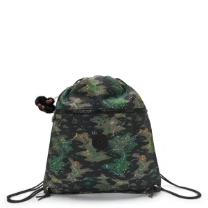 KIPLING Supertaboo Camo Treasure Medium backpack (with drawstring) I5637-3PB