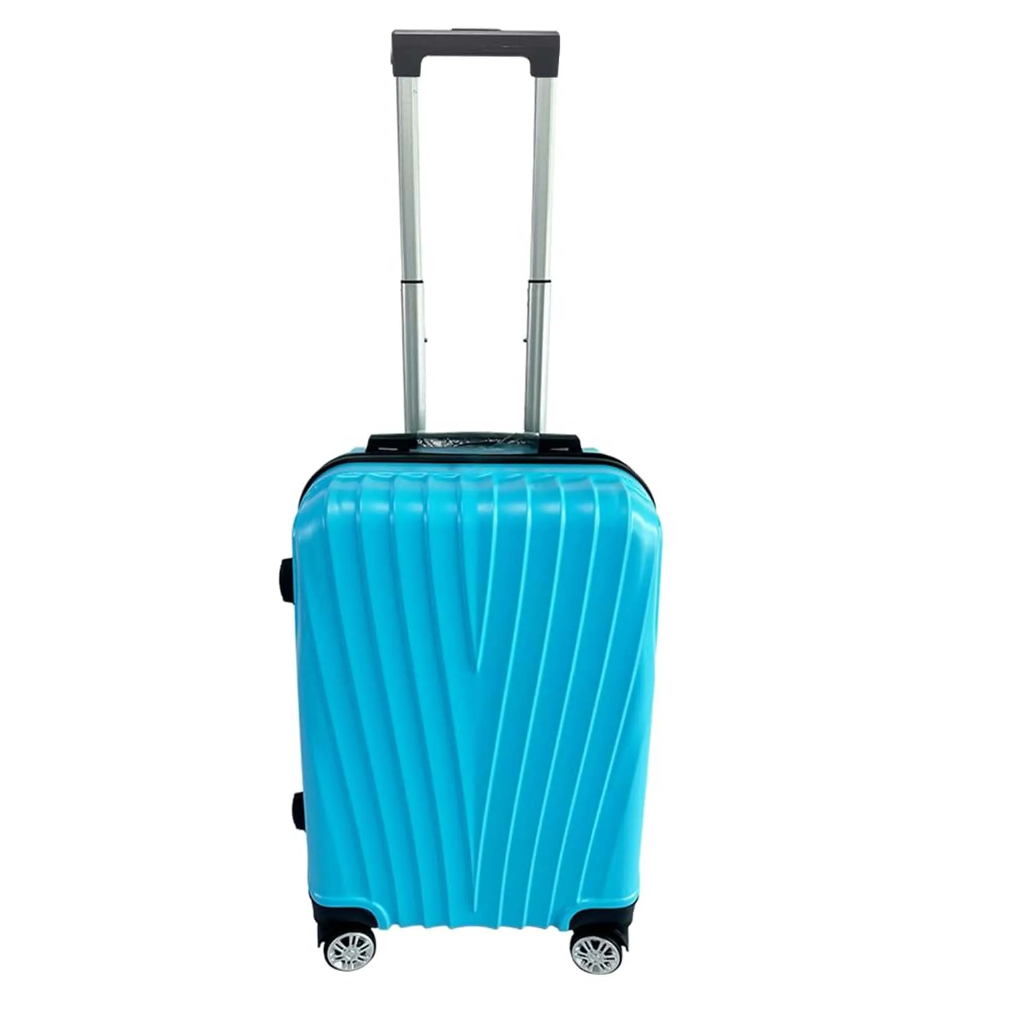 Kuber Industries 24inch Strong & Lightweight Cabin Trolley Bags with 360 Degree Rotating Wheels | Expandable Carry-On Cabin Luggage Suitcase | Bags for Travelling | Ice Blue