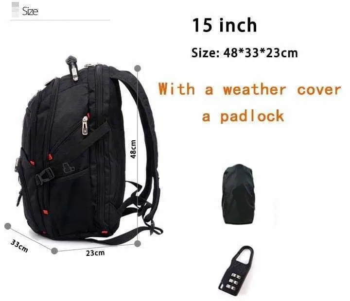 Laptop backpack Waterproof USB Charge Just For You