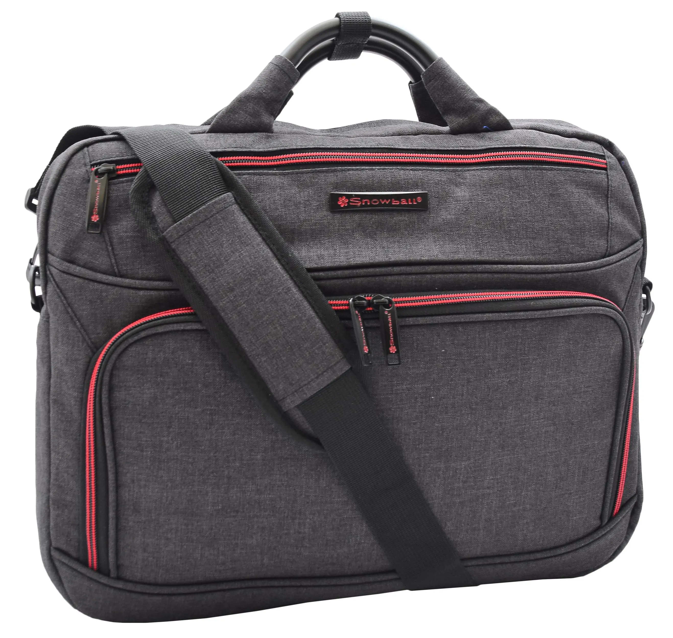 Laptop Bag Casual Briefcase Satchel Soft Polyester Jean Black