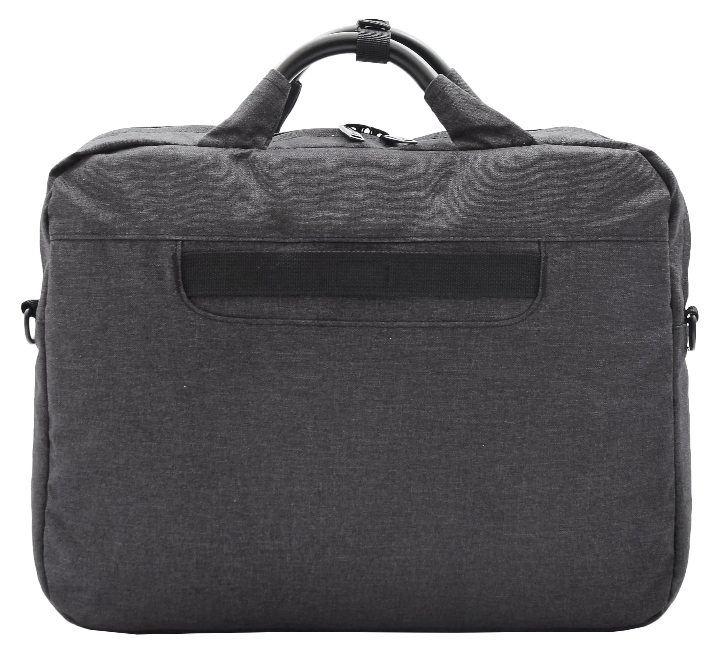 Laptop Bag Casual Briefcase Satchel Soft Polyester Jean Black