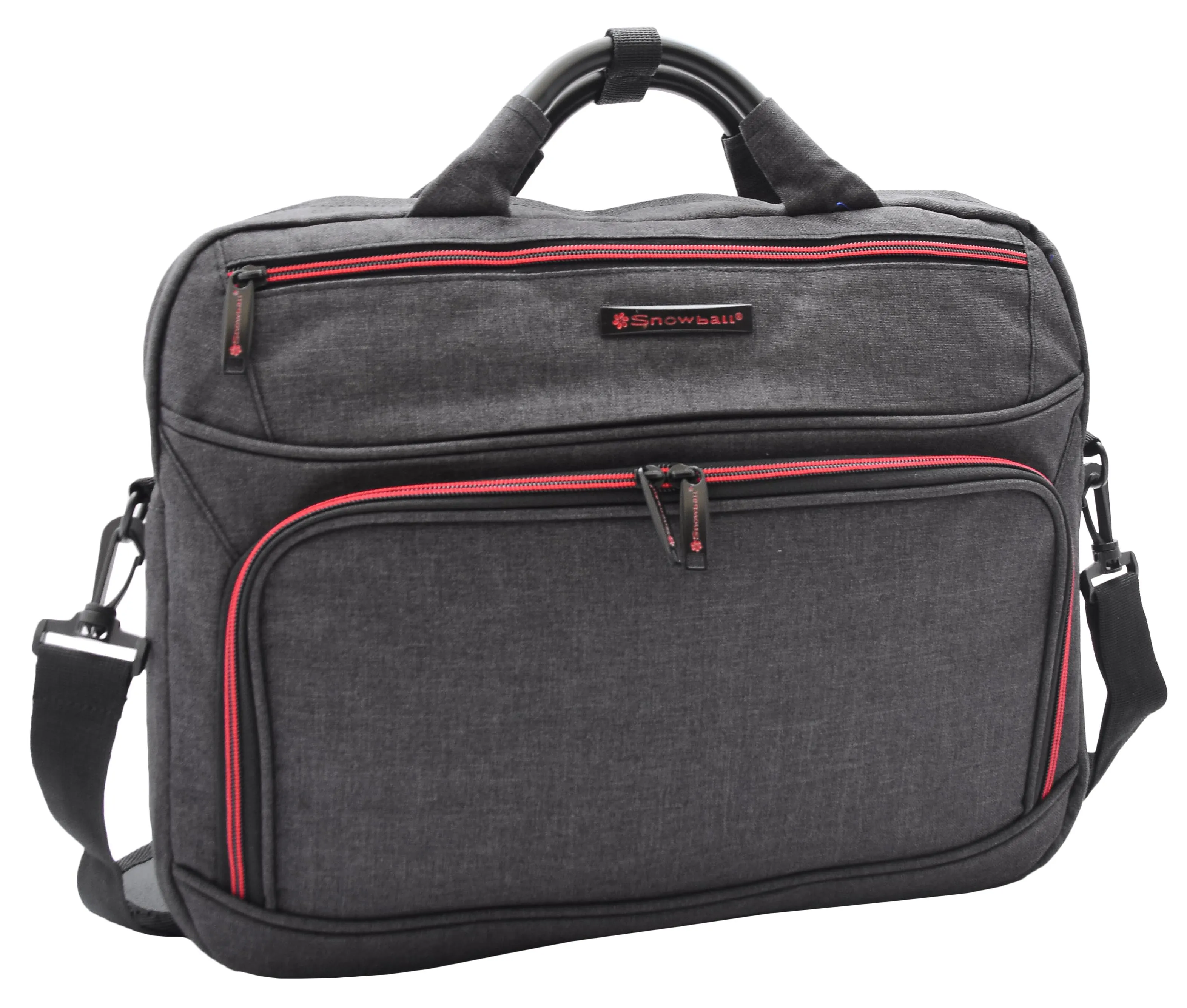 Laptop Bag Casual Briefcase Satchel Soft Polyester Jean Black