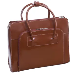 McKlein USA Lake Forest Leather Ladies Laptop Briefcase Tote Assorted Colors