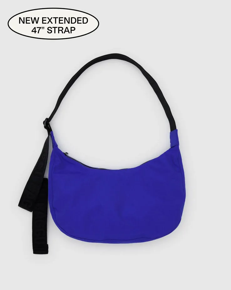 Medium Nylon Crescent Bag - Lapis