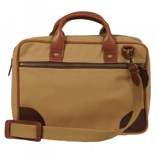 Melvill & Moon Canvas Laptop Bag | Khaki