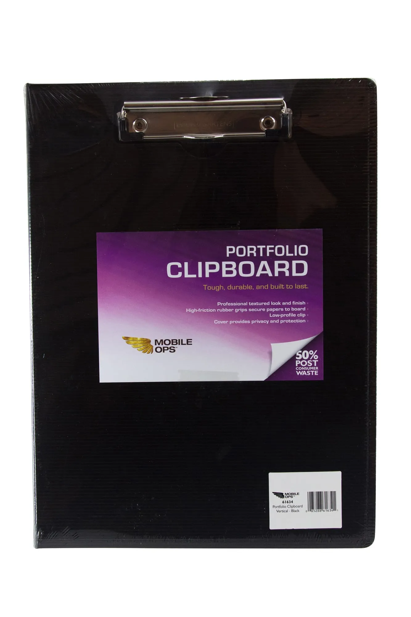 Mobile Ops Portfolio Clipboard Vertical BLACK (61634)