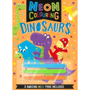 Neon Colouring Book: Dinosaurs