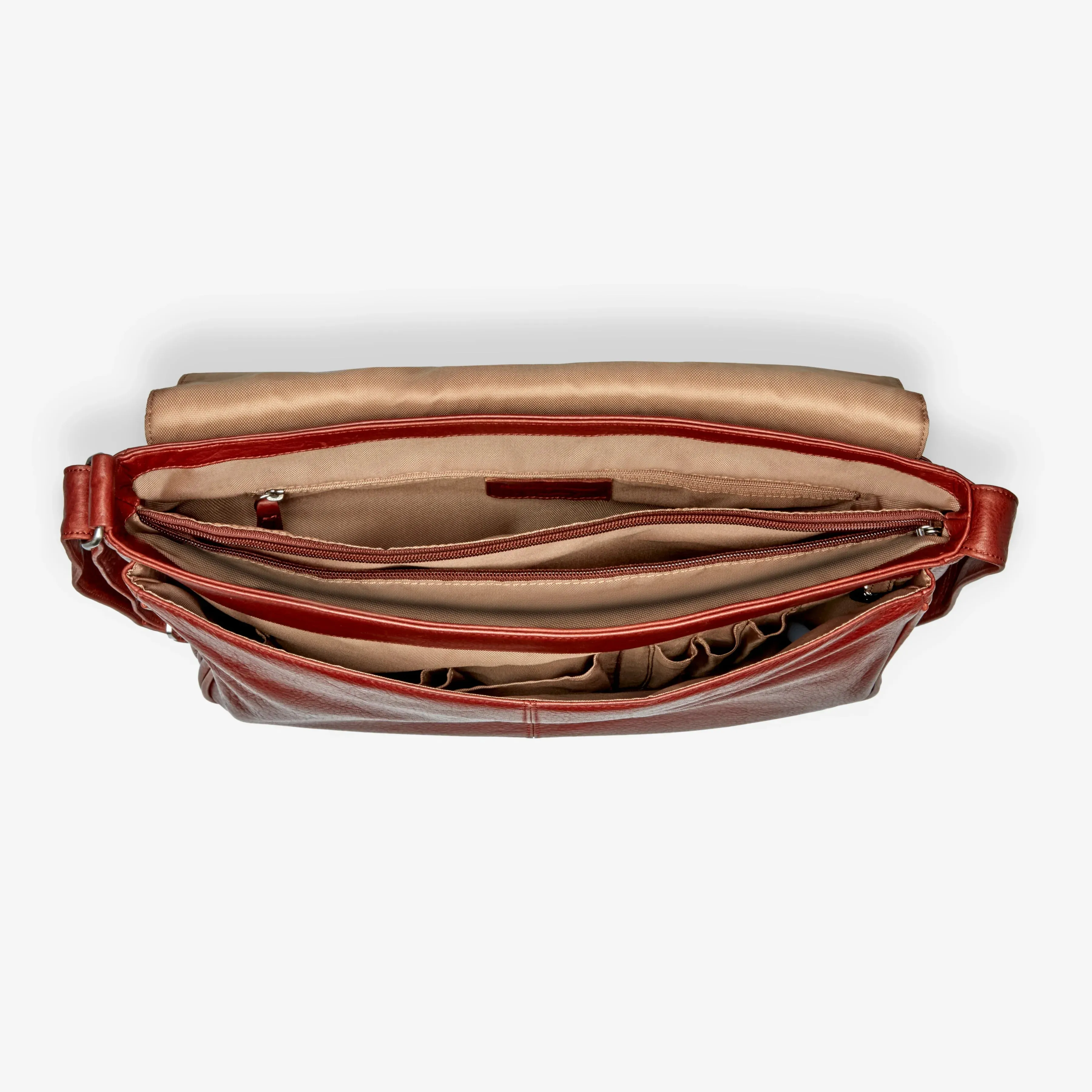 Osgoode Marley Cashmere Leather Messenger Bag