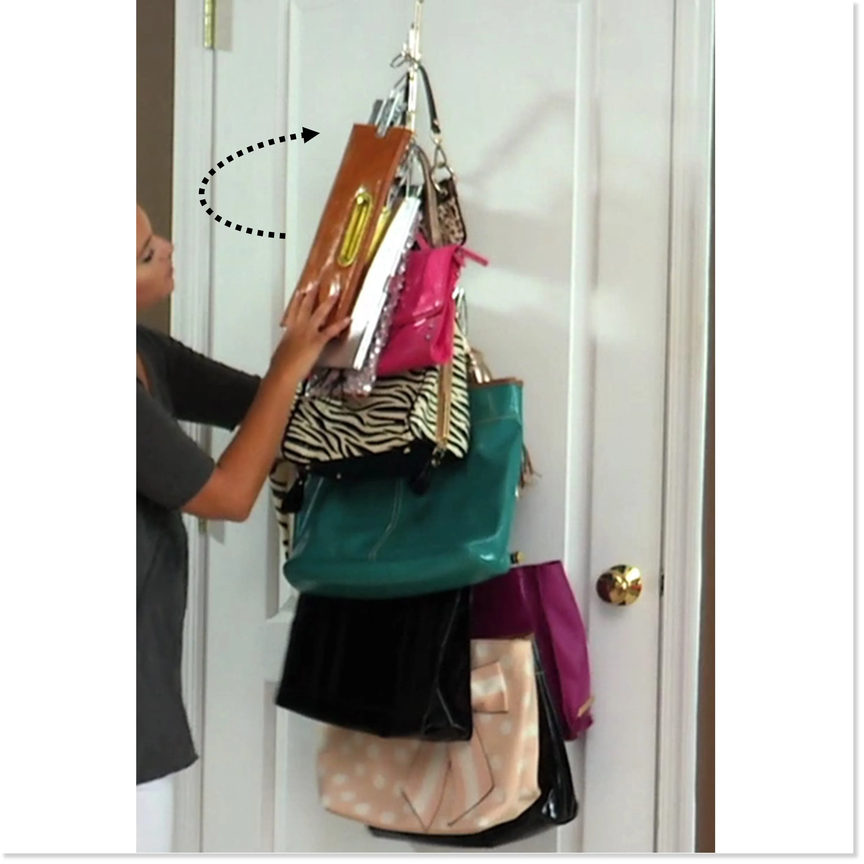 Purse Stax™ Purse Hanger -  Purse and Handbag Vertical Organizer - Amazon's Choice