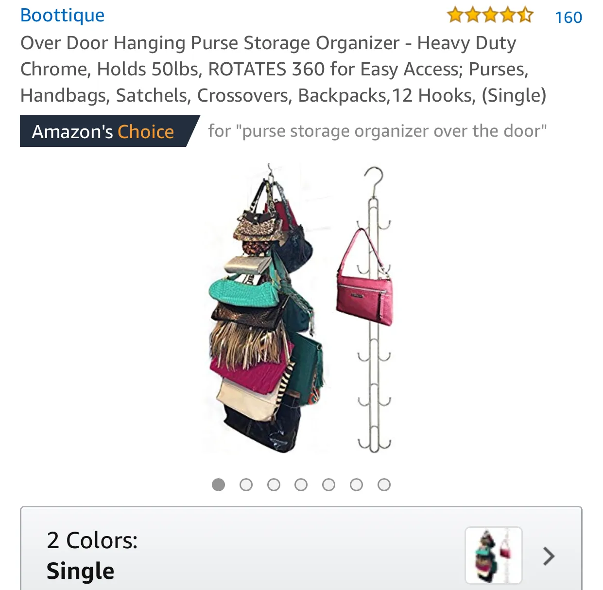 Purse Stax™ Purse Hanger -  Purse and Handbag Vertical Organizer - Amazon's Choice