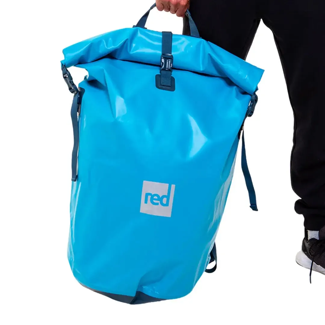 Red Waterproof Roll Top 60 Litre Dry Bag Backpack