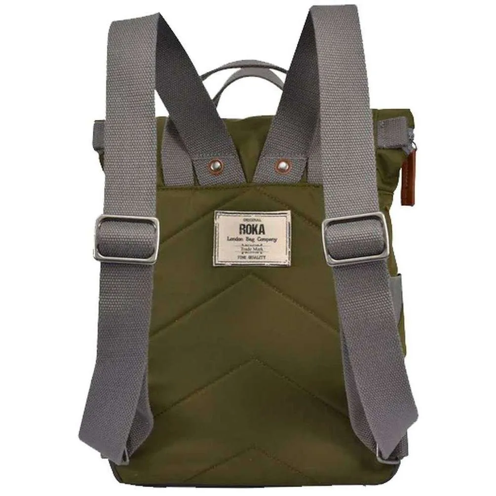 Roka Canfield B Medium Sustainable Nylon Backpack - Military Green